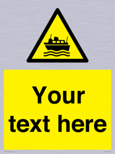 Custom warning ferries crossing vessels
